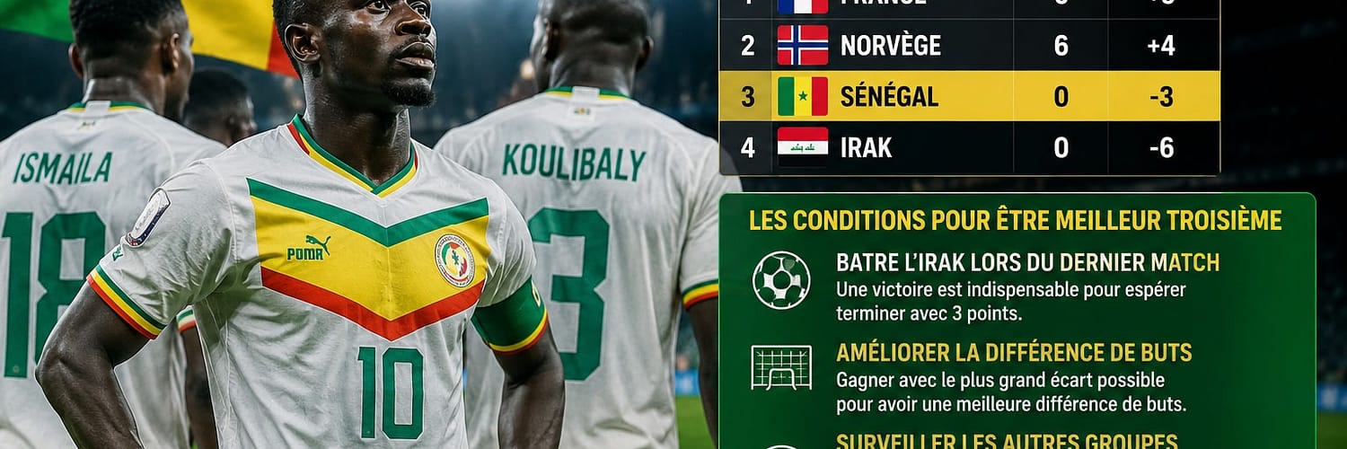 Mondial 2026 : comment le Sénégal peut devenir l’un des meilleurs troisièmes